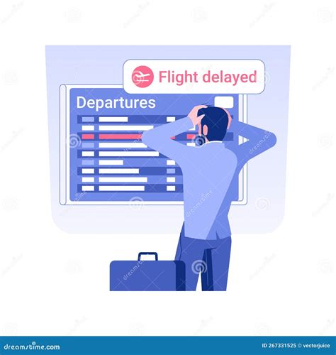 Flight Delayed Icon Set Four Elements In Diferent Styles From Airport