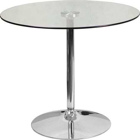 Special values + see all. 40 inch clear Glass Top Cafe Table 30 inches tall - GROUP R Products