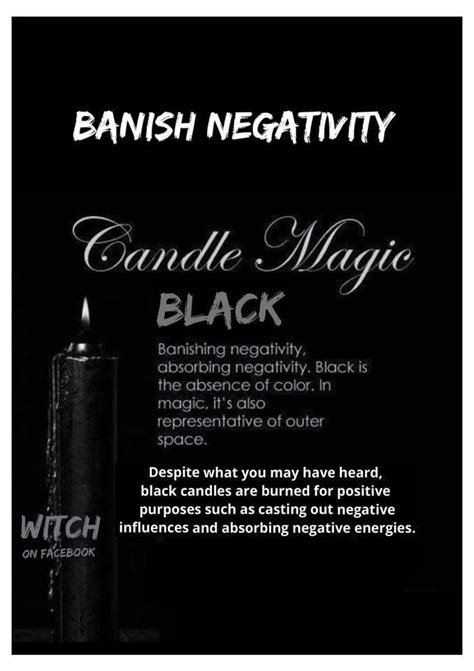 Banishing Negative Candle Magick Spells Candle Magic Candle Magick