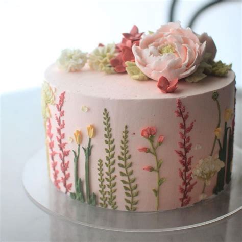 Birthday Cakes With Flowers The Latest Cake Trend Is Unbelievably