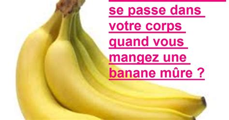 des choses incroyables que la banane fait à votre corps ~ sport et santé