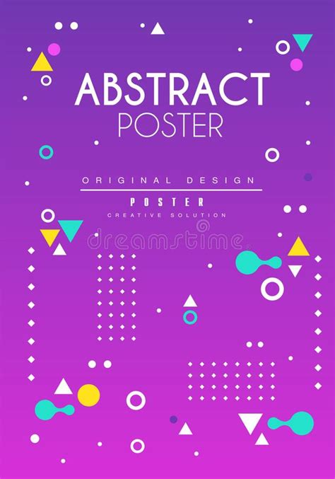 Abstract Poster Original Design Creative Solution Placard Template