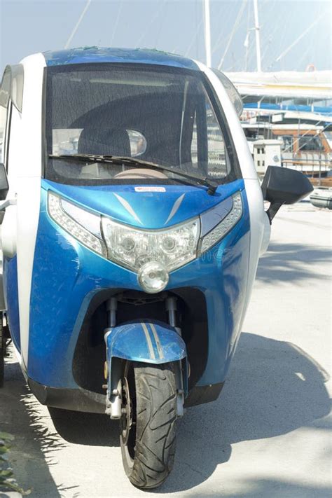 Eco Friendly Vehicle With Electric Motorelectric Mobility In The City