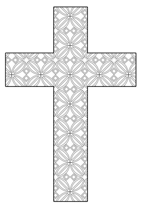 Free Printable Cross Coloring Pages Feltmagnet