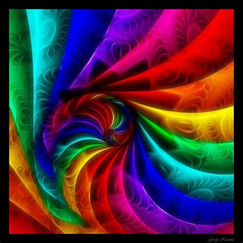 Cores Fractals Rainbow Colors Fractal Art