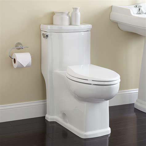 Halcott One Piece Siphonic Toilet Elongated White Bathroom