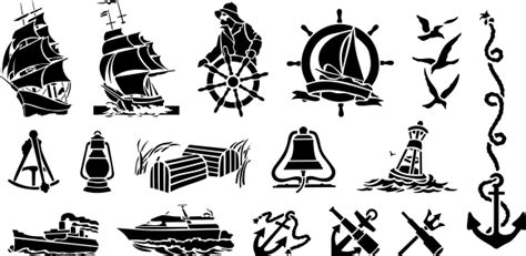 Download Free Vector Clipart Nautical Collection Free Vector