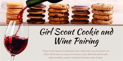 Girl Scout Cookie And Wine Pairing Jaynes On Main Miamisburg Oh