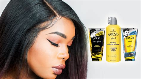 how to use got2b glued gel for lace front wigs beautyandmarie youtube