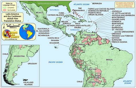 Latin America Physical Features Map