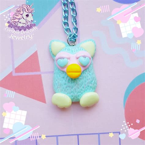 My Furby Friend Necklace 80s Toycore Fairy Kei Pastel Etsy