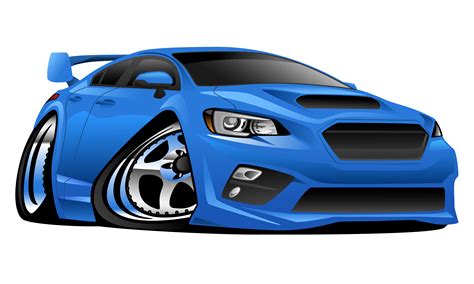 Modern Import Sports Car Cartoon Vector Illustration 373091 Vector Art