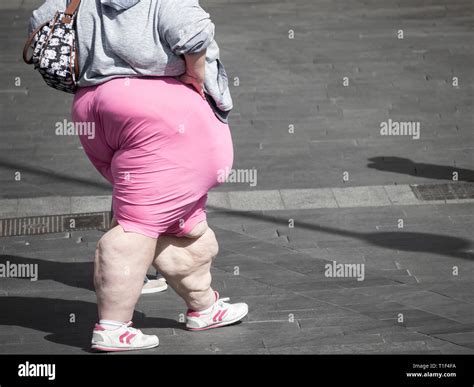 Fat Woman Walking Hi Res Stock Photography And Images Alamy