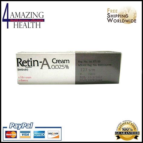 Retin A Cream 0025 10g 1799 Buy Online