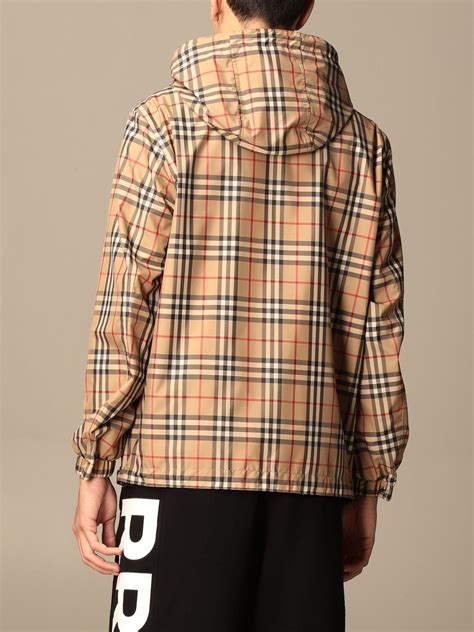 burberry reversible jacket in recycled polyester with vintage check pattern jacket burberry