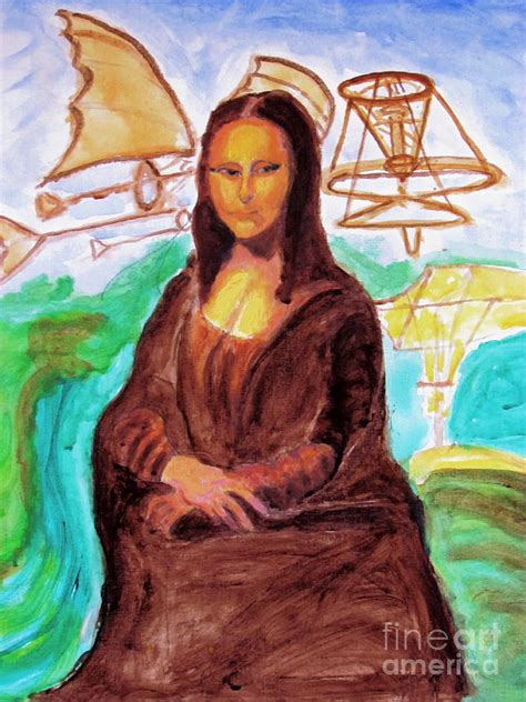 Mona Lisa Tribute To Leonardo Da Vinci Painting By Stanley