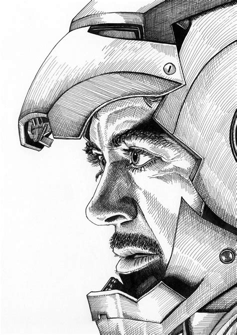 Iron Man Portrait Print | Etsy | Iron man art, Iron man drawing, Marvel