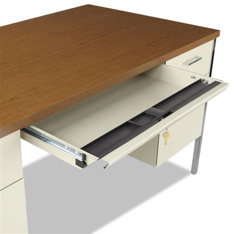 Alera Alesd6030pc Double Pedestal Steel Desk Metal Desk 60w X 30d X