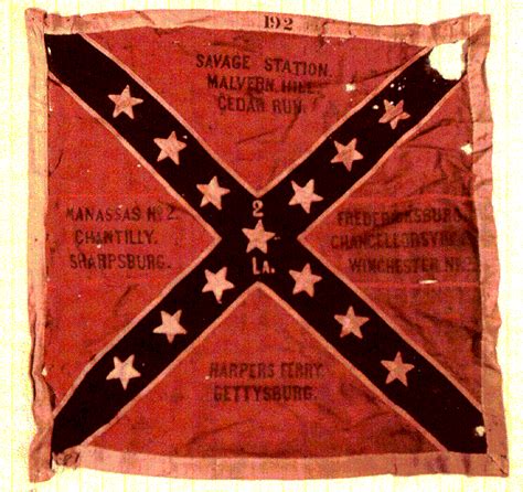Battle Flag Of The Nd Louisiana Infantry Regiment Also Called Louisiana Zouaves Civil War