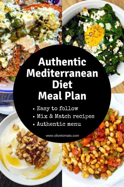 O Autêntico Plano De Refeições E Cardápio Da Dieta Mediterrânea