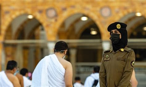 For The First Time Saudi Women Stand Guard In Makkah During Haj The