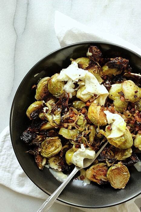 Remove pancetta, and drain on paper towels. Roasted Brussels Sprouts with Pancetta, Garlic Aioli and A ...