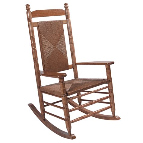 Hardwood Woven Rocking Chair Fully Assembled Cracker Barrel