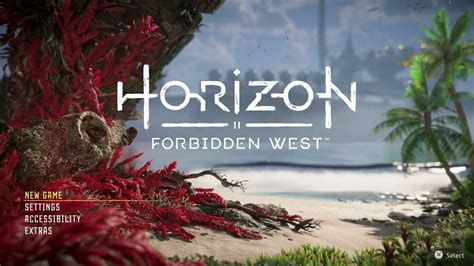 Horizon Forbidden West Title Screen Ps4 Ps5 Youtube