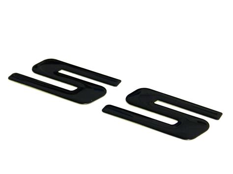 2 Black Ss Emblem Badge Decal For Chevrolet Chevy Trailblazer Blazer
