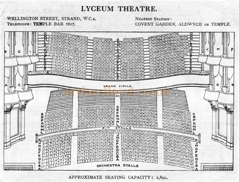 Lyceum Theatre Seating Plan London Bilentusiaster