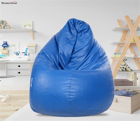 Buy Classic Bean Bag Cover Xxl Blue Online In India At Best Price Modern Bean Bags Living