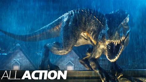 Blue Defeats The Indoraptor Jurassic World Fallen Kingdom All Action Youtube