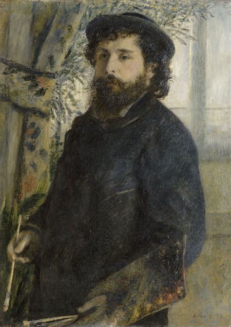 Auguste Renoir Portrait De Claude Monet 1840 1926 Peintre