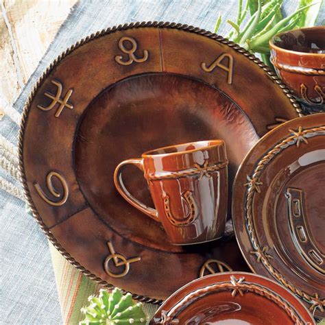 Buy home essentials dinnerware sets at macys.com. Brand plates!!!! | Western kitchen, Rustic dinnerware ...