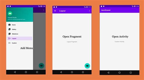 How To Implement Navigation Drawer In Android Full Tutorial With