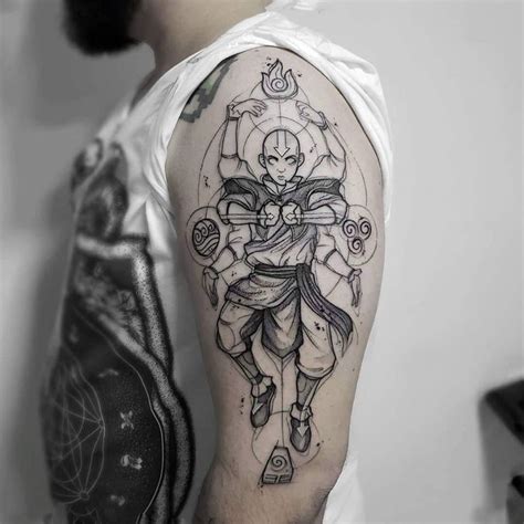 Lustig begann mit dem fußballspielen bei sandåkerns sk. Avatar Aang Tattoo in 2020 | Avatar tattoo, Tattoos for ...