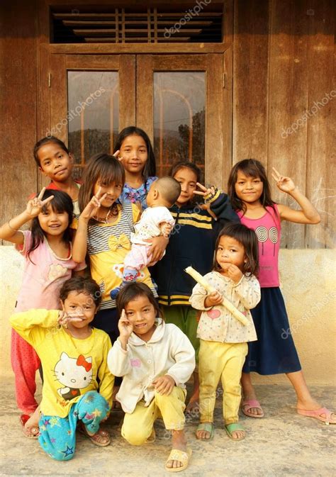 Asian Children Poor Child Pretty Girl Stock Editorial Photo