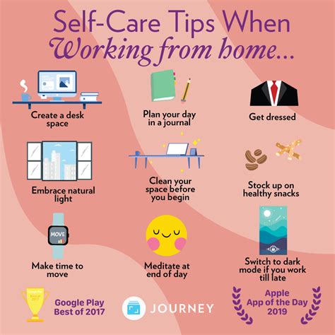 Self Care Tips When Working From Home Self Care Bullet Journal