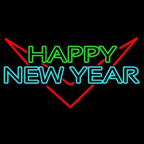 Happy New Year Logo 1 Leuchtreklame ️ Neonlichtschildde®