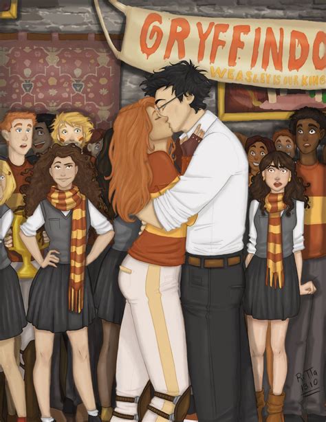 Ritta1310 “just Some New Harry Potter Fan Art Of Ginnys And Harrys First Desenhos Harry Potter