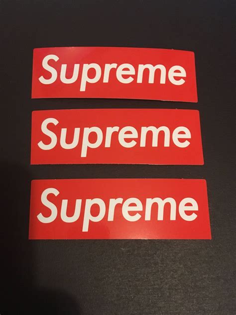 Supreme Stickers Set Of 3 Decals Skateboard Skate Bmx Etsy