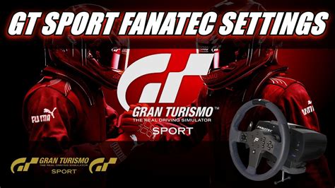 GT Sport Fanatec CSL Elite PS4 Settings YouTube