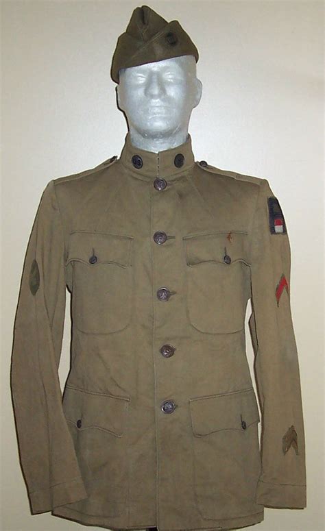 American Wwi Uniform The Ww1 Uniform Consisted Primarily Of A Olive