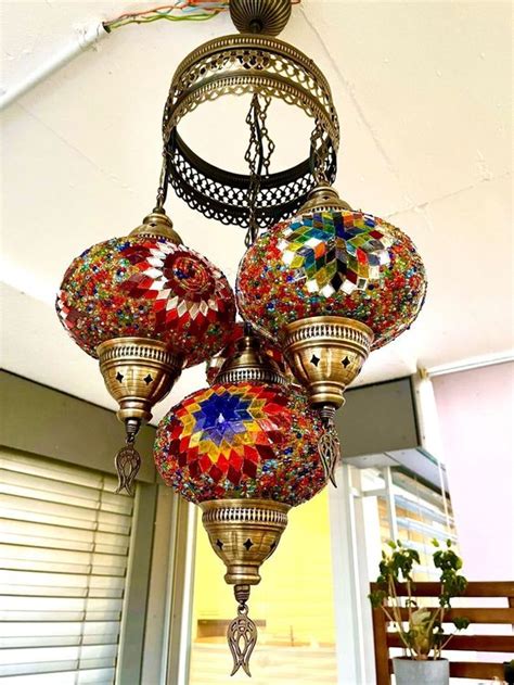 orientalische marokkanische bzw türkische Glas Mosaik Lampe Acheter