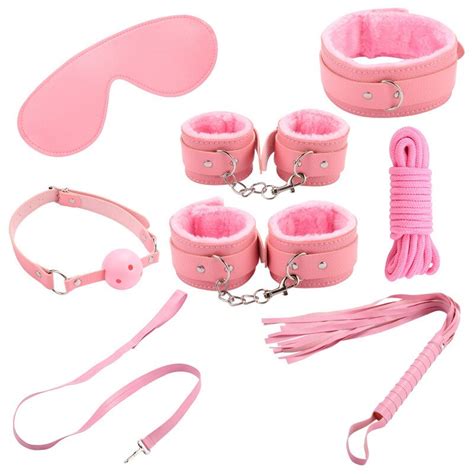 7pcs Sm Games Sex Erotic Toys Handcuffs Nipple Clamp Whip Collar Sex Pleaser Toys For Couples