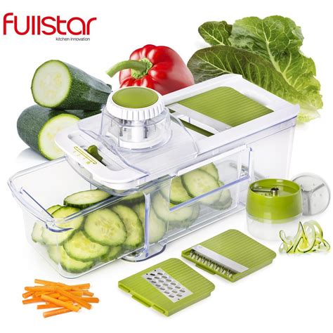 Fullstar Adjustable Mandoline Slicer With Spiralizer Vegetable Slicer