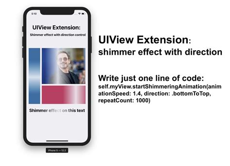Uiview Shimmer Effect With Direction Swift 5 Swift Development Center