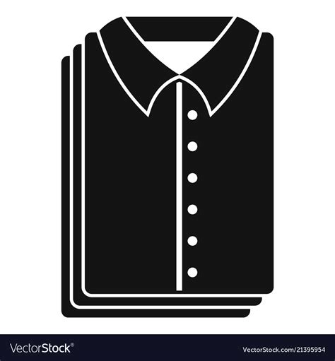 Clean Shirts Icon Simple Style Royalty Free Vector Image