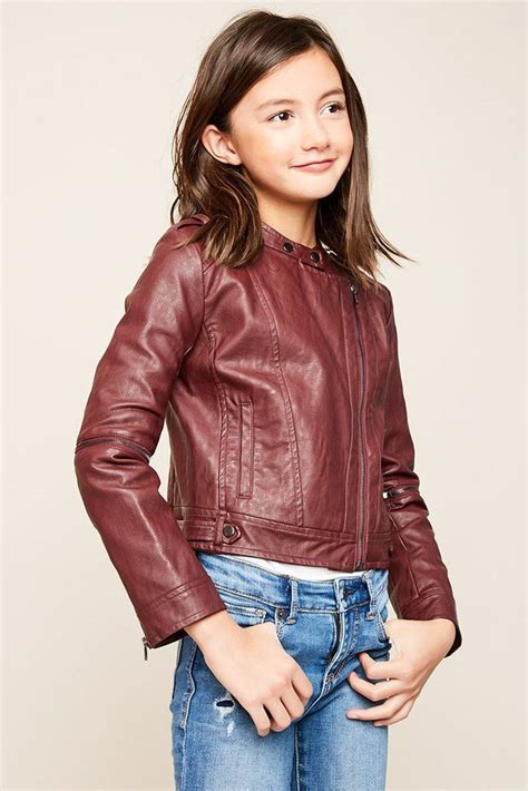 Moto Jacket Leather Jacket Girl Fashion Denim And Lace