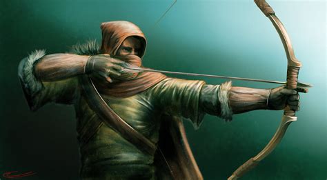 Archer Men Warrior Green Arrow Hood Headgear Movies Fantasy Weapon Wallpapers Hd